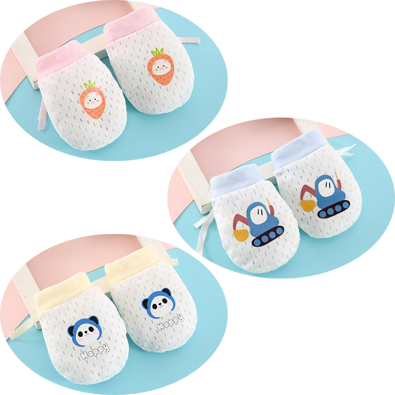 Zīdaiņu plaukstas aizsargājošās cimdi – apģērba cimdi 0–1 gadu vecumam, saglabā siltumu, pavasara 2025 izlaišana, zēniem