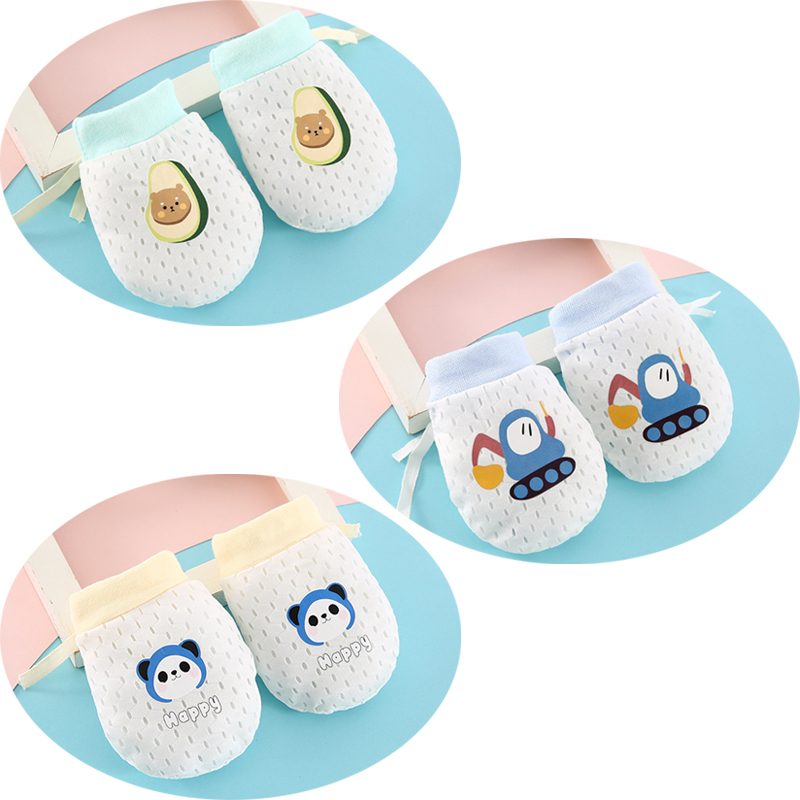 Zīdaiņu plaukstas aizsargājošās cimdi – apģērba cimdi 0–1 gadu vecumam, saglabā siltumu, pavasara 2025 izlaišana, zēniem