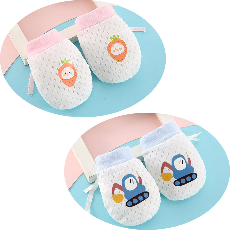 Zīdaiņu plaukstas aizsargājošās cimdi – apģērba cimdi 0–1 gadu vecumam, saglabā siltumu, pavasara 2025 izlaišana, zēniem