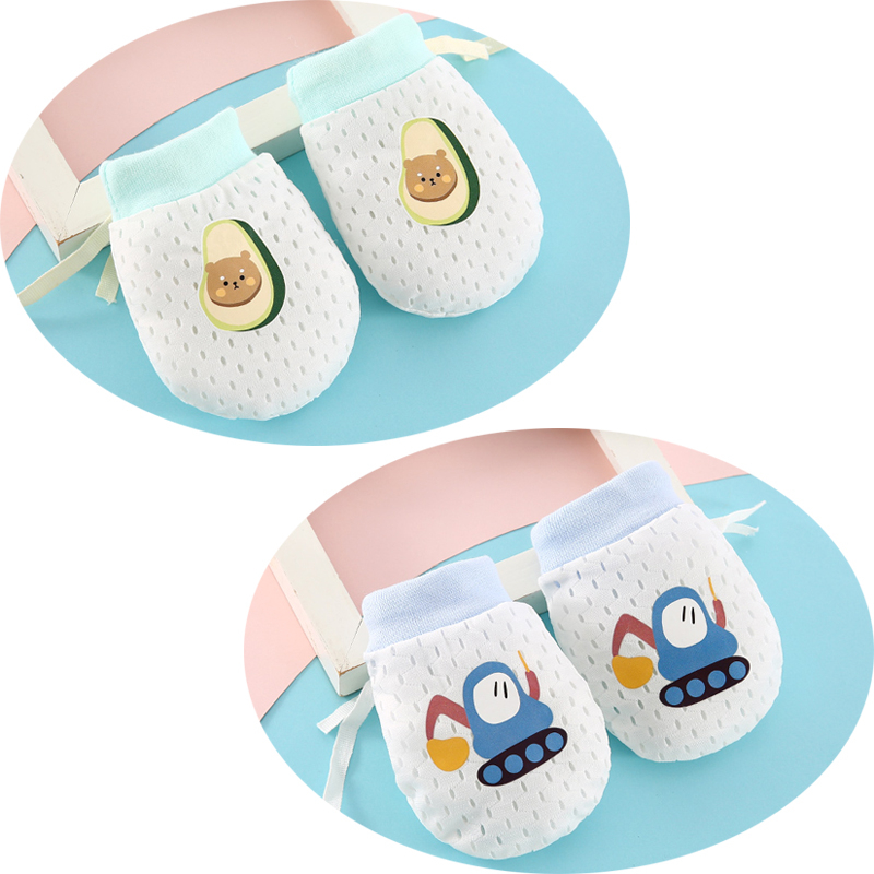 Zīdaiņu plaukstas aizsargājošās cimdi – apģērba cimdi 0–1 gadu vecumam, saglabā siltumu, pavasara 2025 izlaišana, zēniem