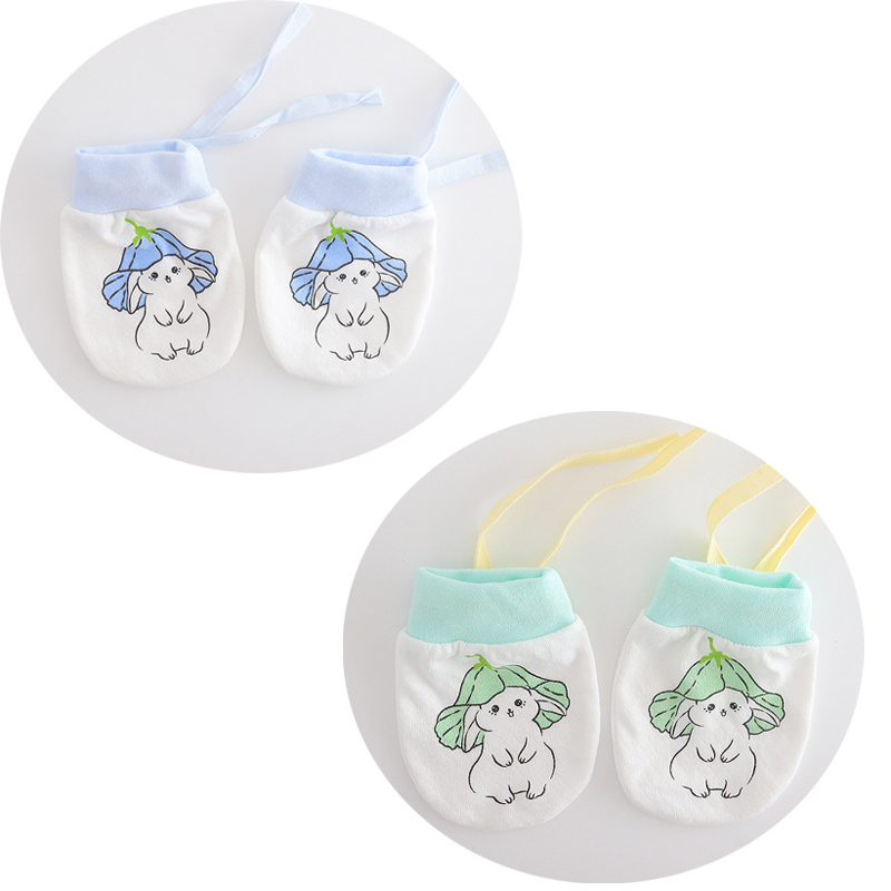 Zīdaiņu plaukstas aizsargājošās cimdi – apģērba cimdi 0–1 gadu vecumam, saglabā siltumu, pavasara 2025 izlaišana, zēniem