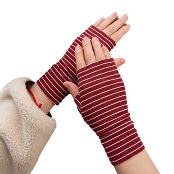 Puspirkstu cimdi ziemai, universāli, roku aizsardzība, rakstīšanai, pret vēju, no poliestera