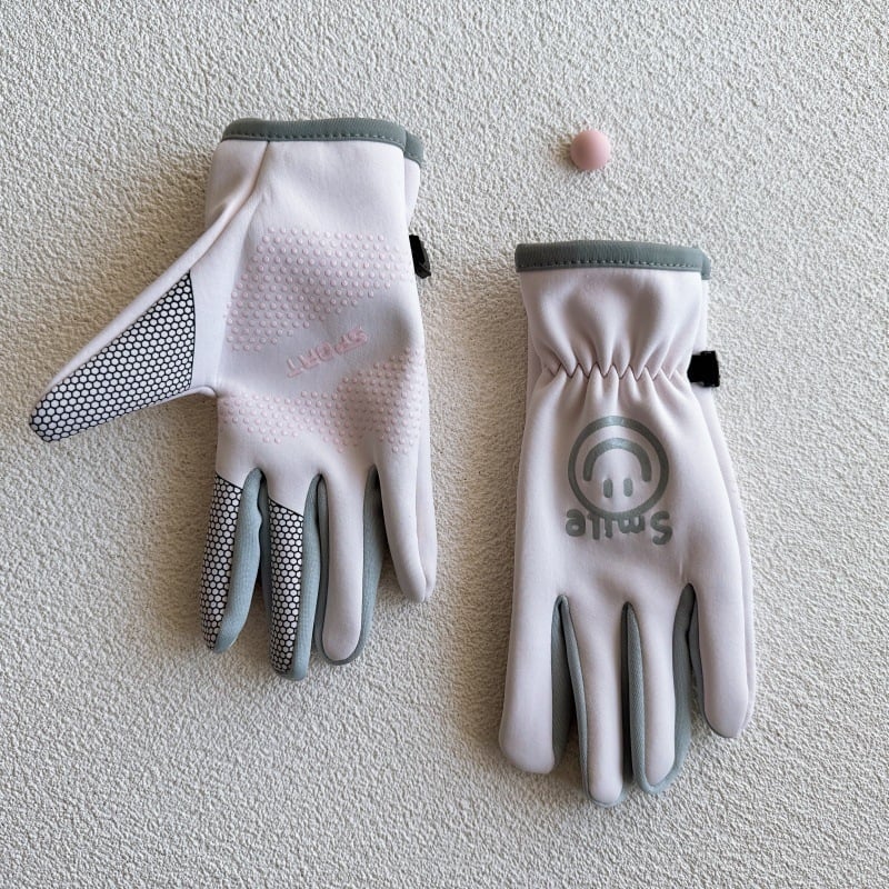 Bērnu ziemas cimdi no auduma, ar karikatūras dizainu un atdalītiem pirkstiem, saglabā siltumu, vecuma 6–10 gadi