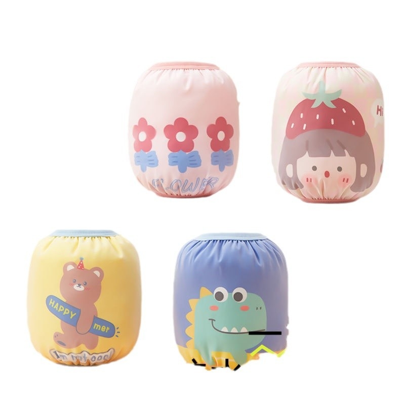 Bērnu ūdensizturīgi roku pārvalki - visas sezonas (ziema/pavasaris/rudens), karikatūru raksts, poliesterā šķiedra, vecuma grupa 1–13 gadi, zīmols Wavelet Elephant