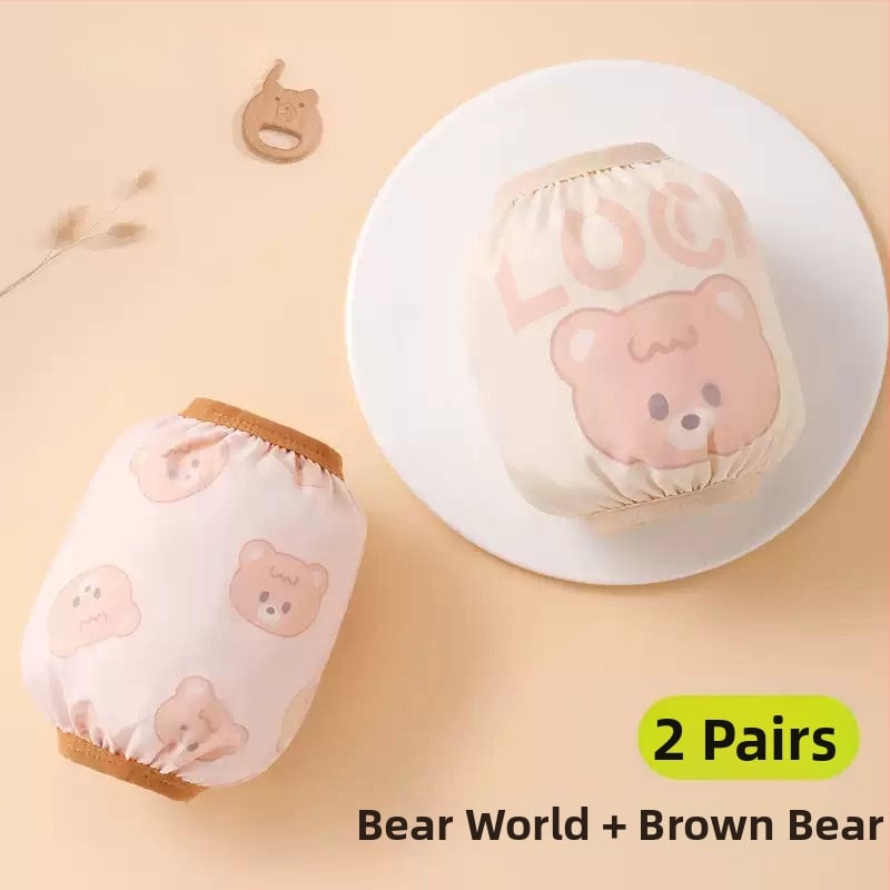 Bērnu ūdensizturīgi roku pārvalki - visas sezonas (ziema/pavasaris/rudens), karikatūru raksts, poliesterā šķiedra, vecuma grupa 1–13 gadi, zīmols Wavelet Elephant