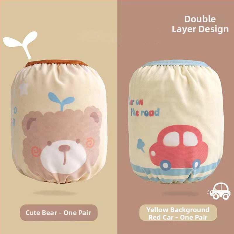 Bērnu ūdensizturīgi roku pārvalki - visas sezonas (ziema/pavasaris/rudens), karikatūru raksts, poliesterā šķiedra, vecuma grupa 1–13 gadi, zīmols Wavelet Elephant