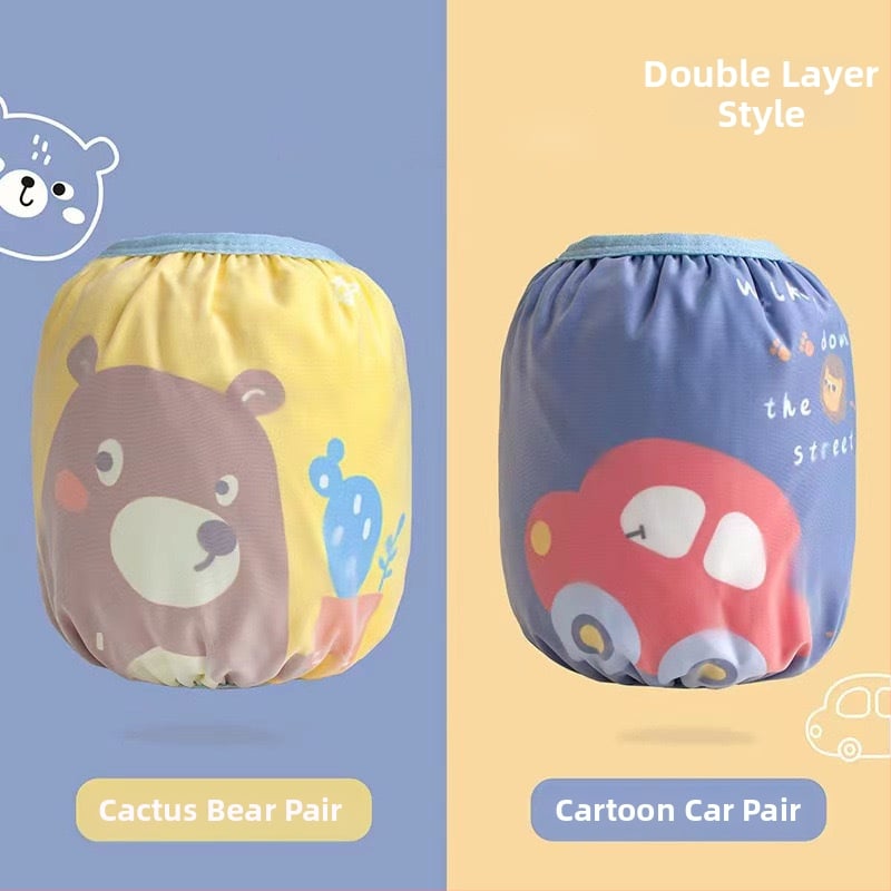 Bērnu ūdensizturīgi roku pārvalki - visas sezonas (ziema/pavasaris/rudens), karikatūru raksts, poliesterā šķiedra, vecuma grupa 1–13 gadi, zīmols Wavelet Elephant