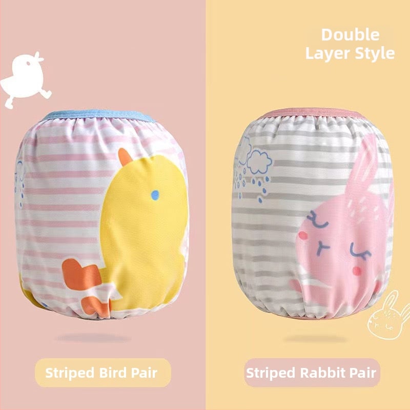 Bērnu ūdensizturīgi roku pārvalki - visas sezonas (ziema/pavasaris/rudens), karikatūru raksts, poliesterā šķiedra, vecuma grupa 1–13 gadi, zīmols Wavelet Elephant