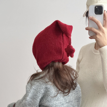 Zimska pletena kapa za bebe, sladak korejski stil, debela topla kapa s zaštitom ušiju, za vanjske uvjete