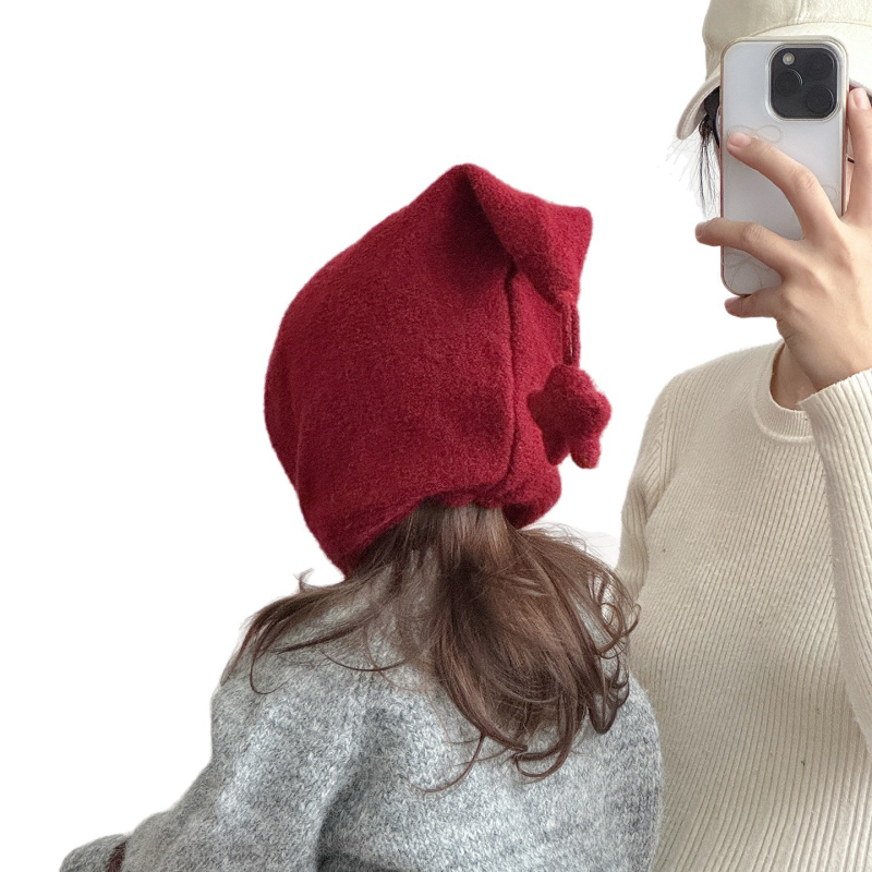 Zimska pletena kapa za bebe, sladak korejski stil, debela topla kapa s zaštitom ušiju, za vanjske uvjete