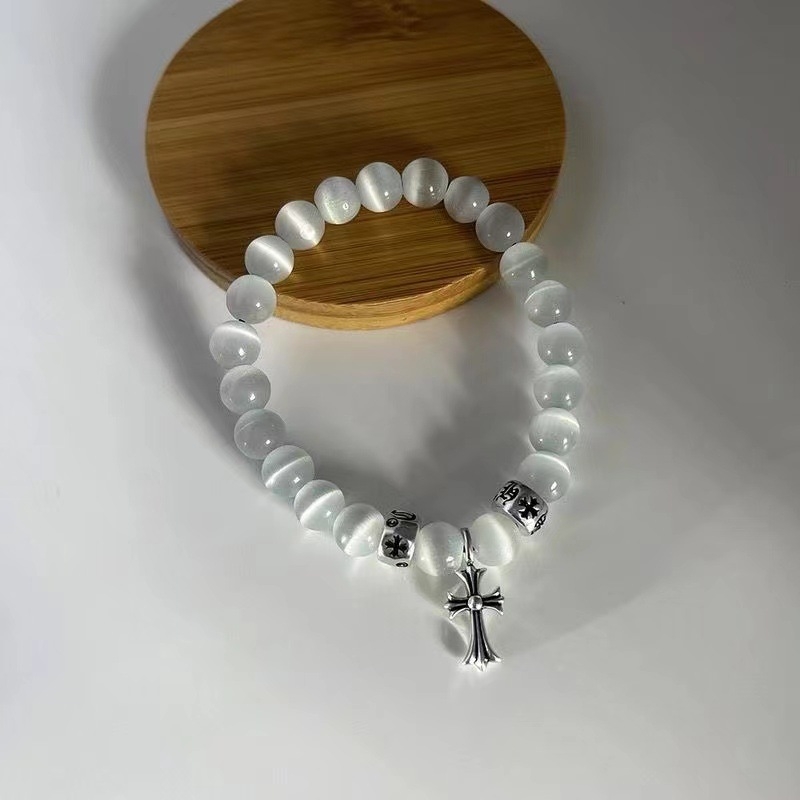 Narukvica od agata, retro stil, unisex, geometrijski dizajn, elektroplatinirani završni sloj