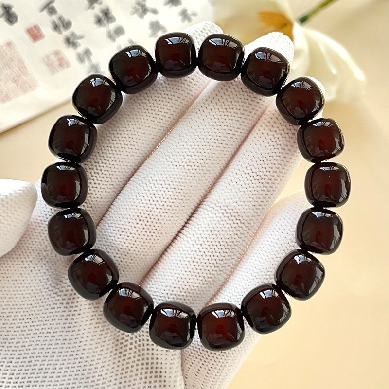 Narukvica Bodhi Root, dvostruko omotanje, 11 mm perle, prirodni, unisex