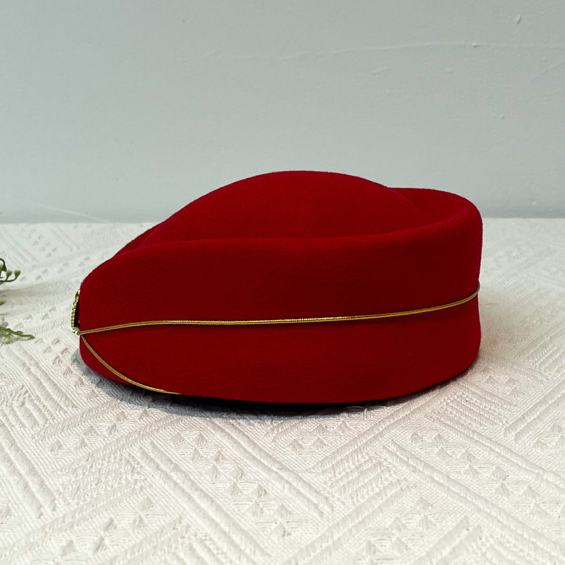 Ženski klobuk od vunenog filca, elegantan stil, jesen
