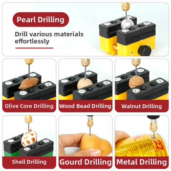 Elektriskais griezējurbis – kobalta saturs, taisns kāts, mikroprecizitāte urbumiem rokassprāžu un Budas pērlēm. Zīmols: Airui shield