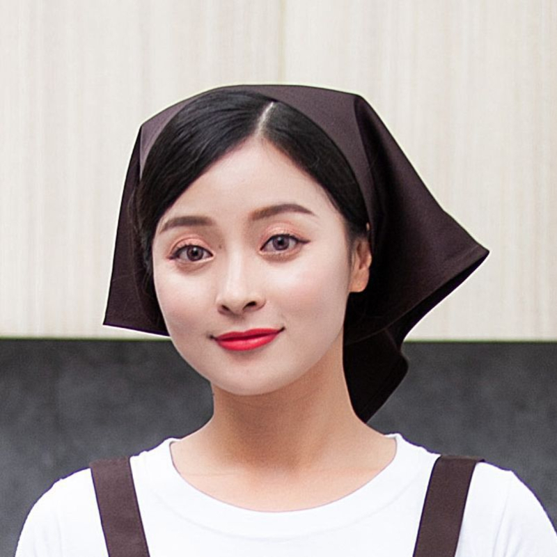 Унисекс плетена шапка за кухня, полиестер, твил, едноцветен модел, плосък връх