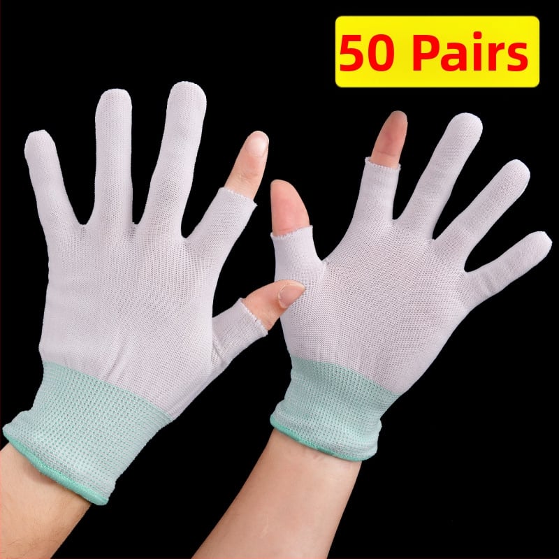 Mănuși de muncă din piele de vițel pentru curieri – rezistente la uzură, antiderapante, pentru sortare și ambalare