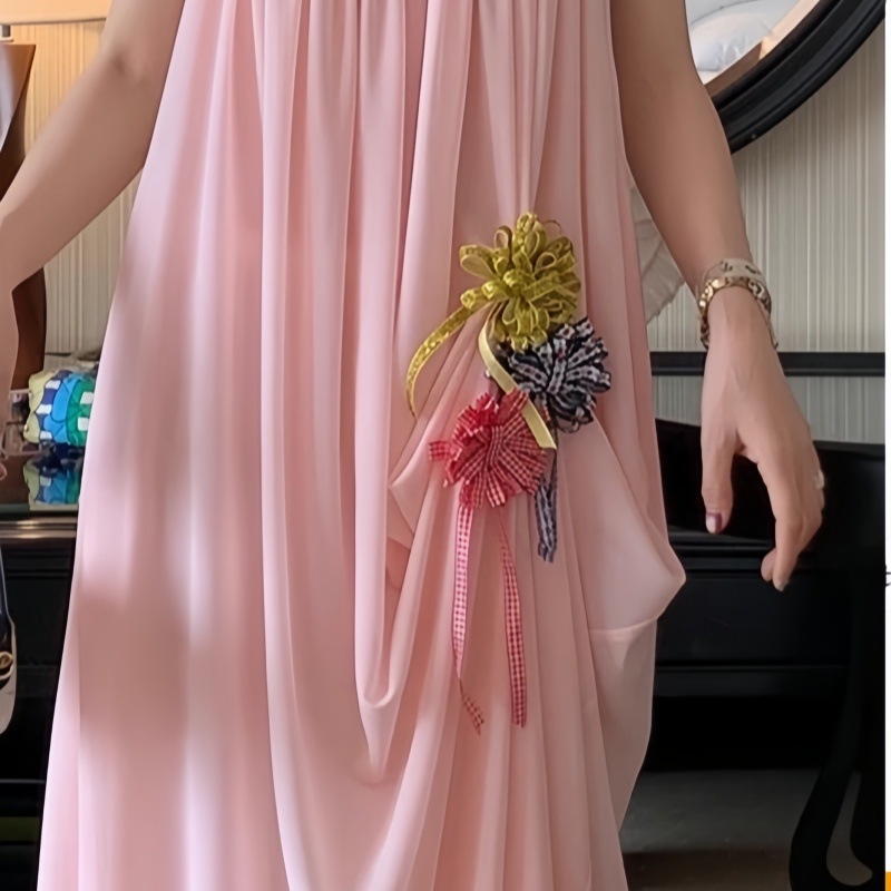 Corsage poga – roku darbs no auduma, sieviešu etniskais stils (rudens 2025 izlaidums)