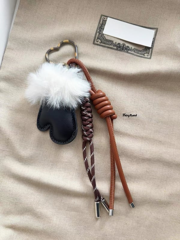 Odinis raktų pakabukas su žvaigžde, rankomis išaustas virvės mazgas, Korėjietiškas stilius (Pavasario 2025 leidimas)