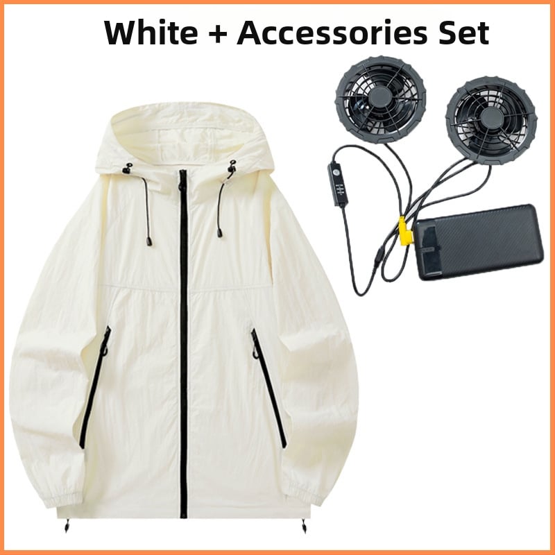 Neilona jaka ar kapuci – ultra plāna, elpojoša, ar rāvējslēdzēja kabatām