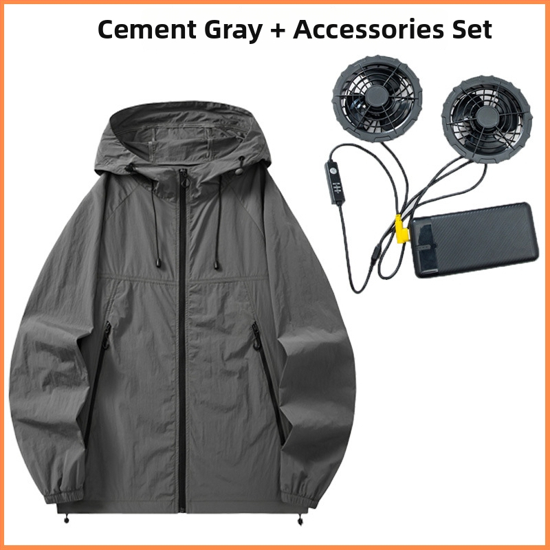 Neilona jaka ar kapuci – ultra plāna, elpojoša, ar rāvējslēdzēja kabatām