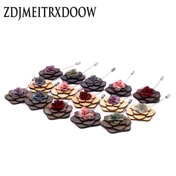 Drvena corsage broš - retro muški stil (Materijal: Drvo; Stil: Retro, Muški; Prilagodba: Da; Namjena: Dekoracija)