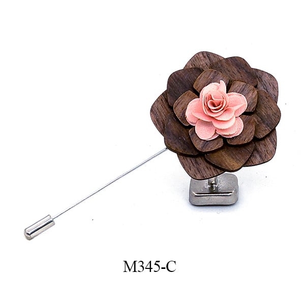Drvena corsage broš - retro muški stil (Materijal: Drvo; Stil: Retro, Muški; Prilagodba: Da; Namjena: Dekoracija)