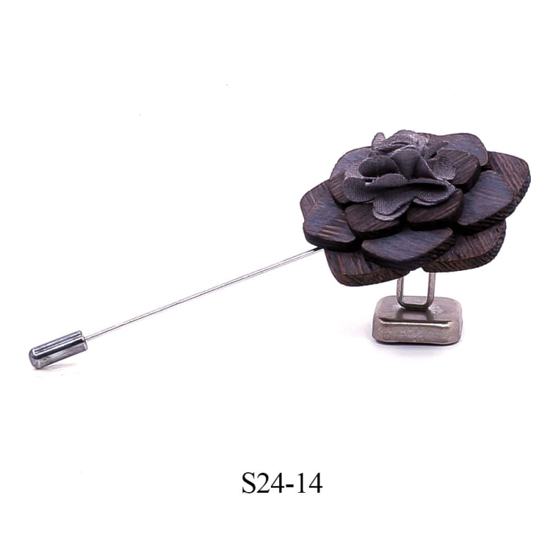 Drvena corsage broš - retro muški stil (Materijal: Drvo; Stil: Retro, Muški; Prilagodba: Da; Namjena: Dekoracija)