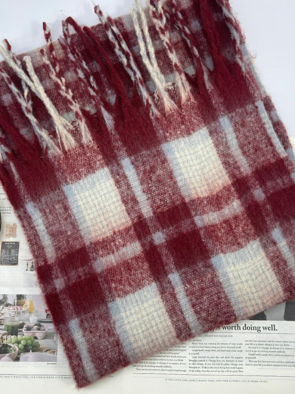 Šal od mohaira sa warp-knit konstrukcijom, polyester-mješavina, dugačak, grije zimu, svestran, vrhunski stil