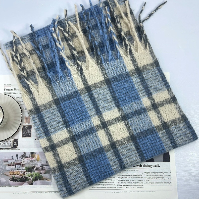 Šal od mohaira sa warp-knit konstrukcijom, polyester-mješavina, dugačak, grije zimu, svestran, vrhunski stil