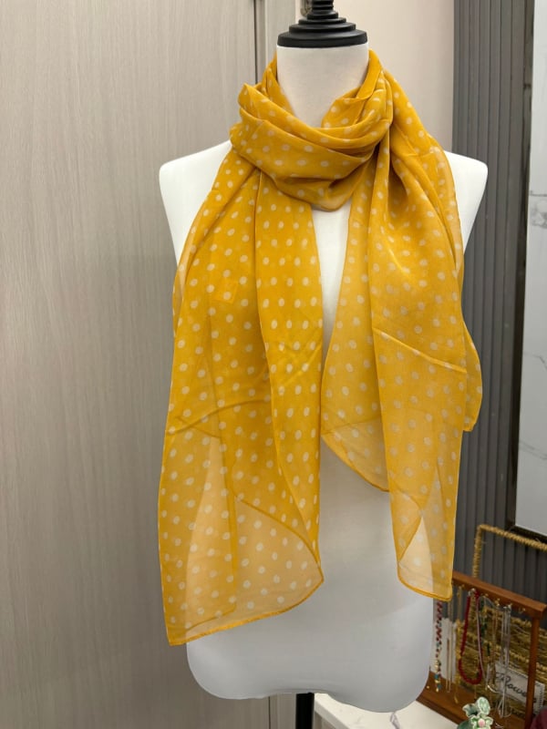 Poliester šal, lagana ravna tkanina, ljetni dodatak, podrijetlo Yiwu, sitni točkasti uzorak