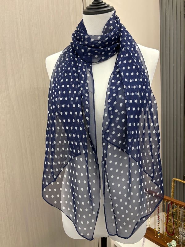 Poliester šal, lagana ravna tkanina, ljetni dodatak, podrijetlo Yiwu, sitni točkasti uzorak