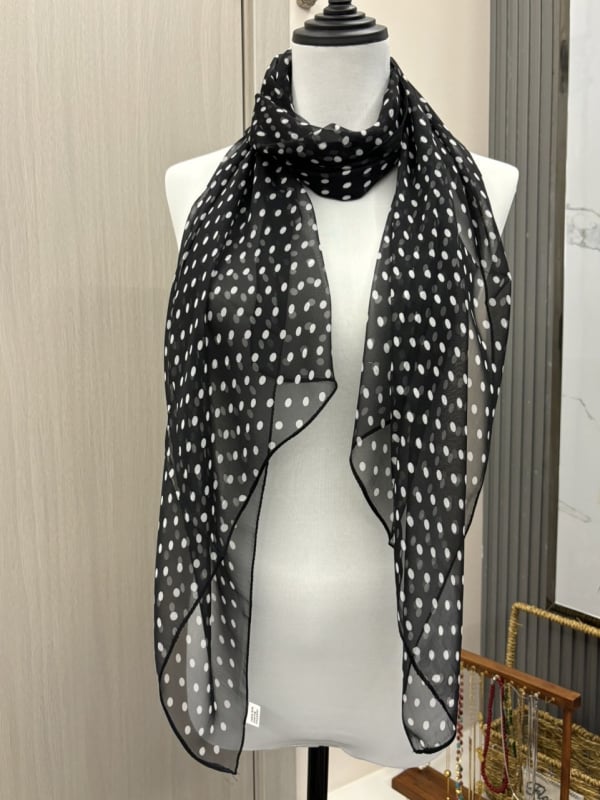 Poliester šal, lagana ravna tkanina, ljetni dodatak, podrijetlo Yiwu, sitni točkasti uzorak