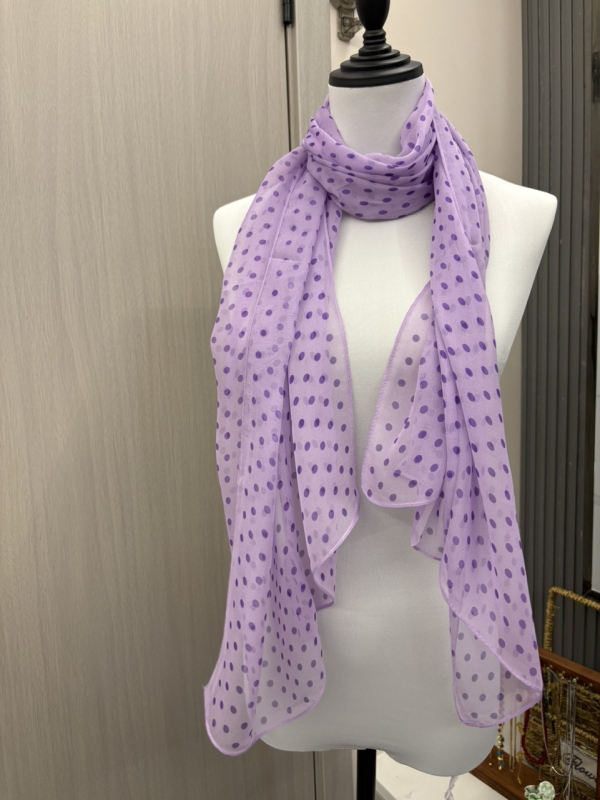 Poliester šal, lagana ravna tkanina, ljetni dodatak, podrijetlo Yiwu, sitni točkasti uzorak