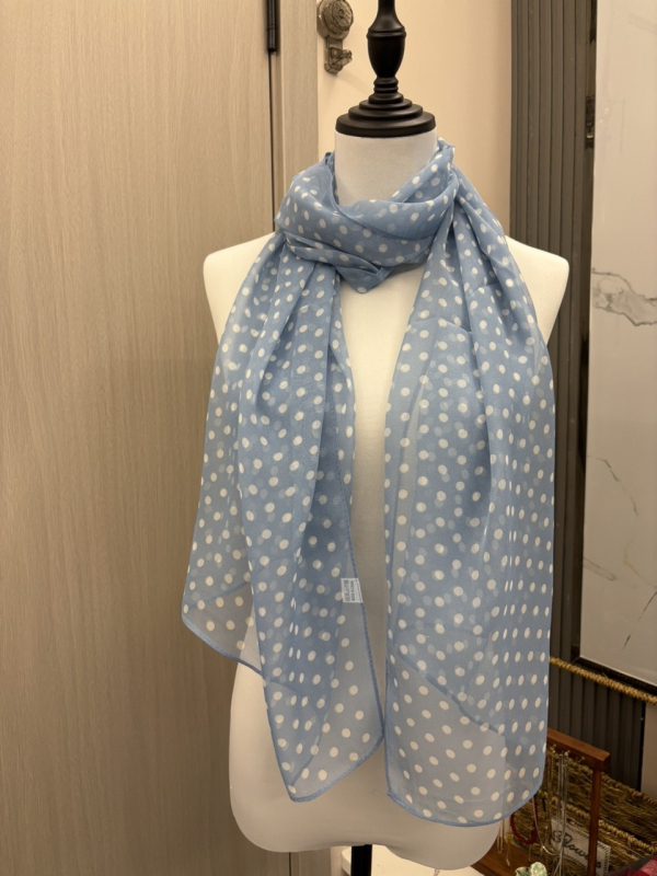 Poliester šal, lagana ravna tkanina, ljetni dodatak, podrijetlo Yiwu, sitni točkasti uzorak