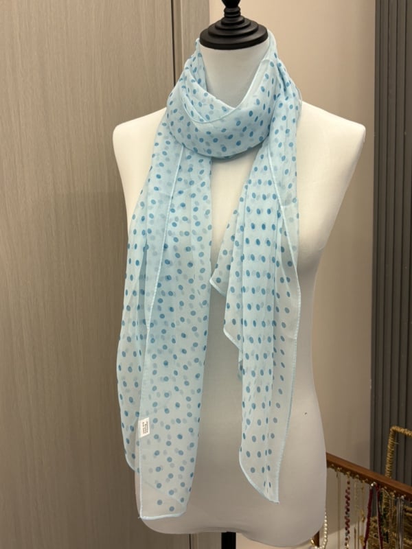 Poliester šal, lagana ravna tkanina, ljetni dodatak, podrijetlo Yiwu, sitni točkasti uzorak