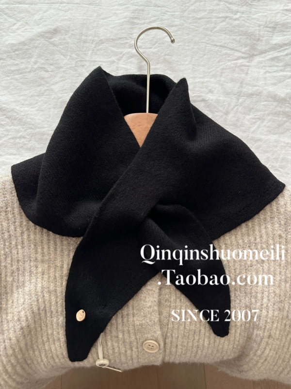 Ženski vuneni trokutasti šal — 100% vuna, warp pletenje, za jesen, zadržava toplinu