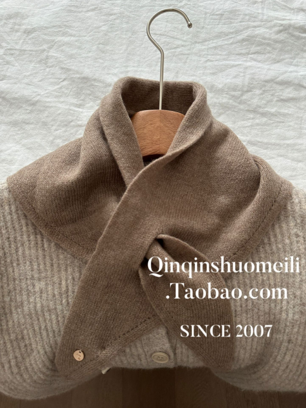 Ženski vuneni trokutasti šal — 100% vuna, warp pletenje, za jesen, zadržava toplinu