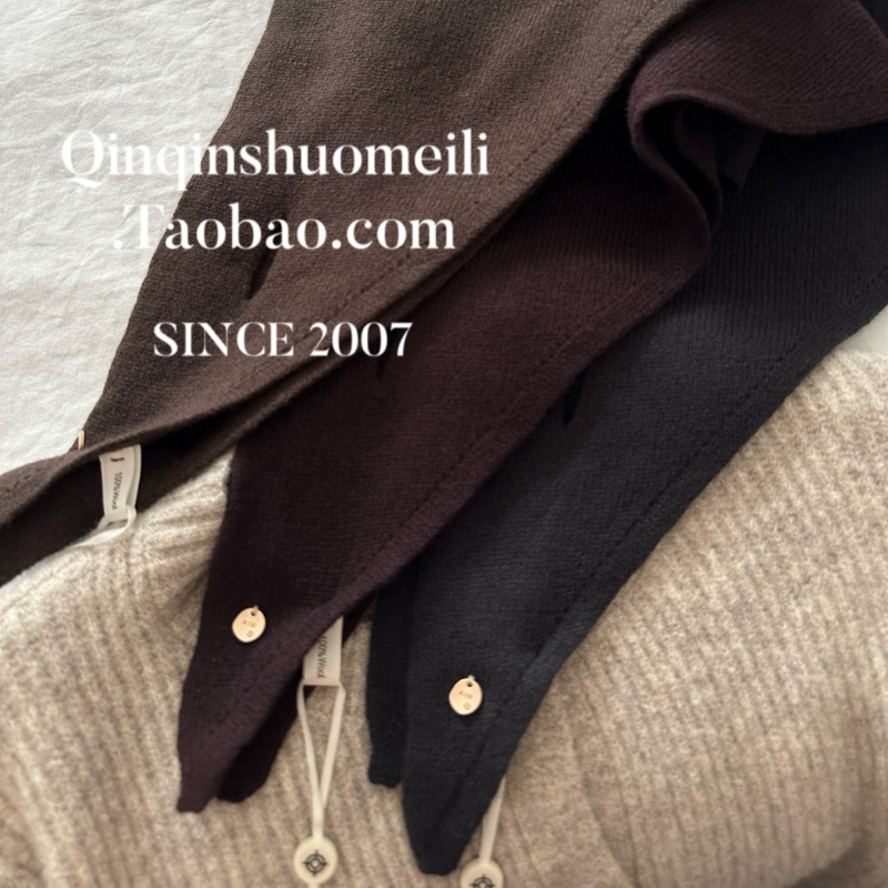 Ženski vuneni trokutasti šal — 100% vuna, warp pletenje, za jesen, zadržava toplinu