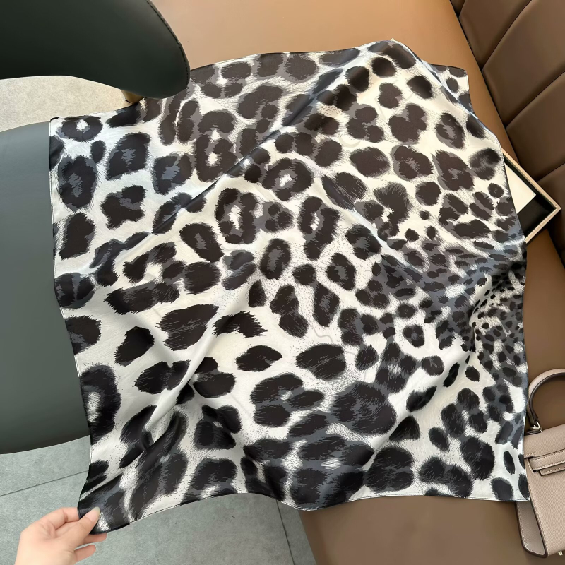 Копринен квадратен шал, 100% коприна, плоско тъкане, стил: свеж и сладък, стил Шанел, пролет