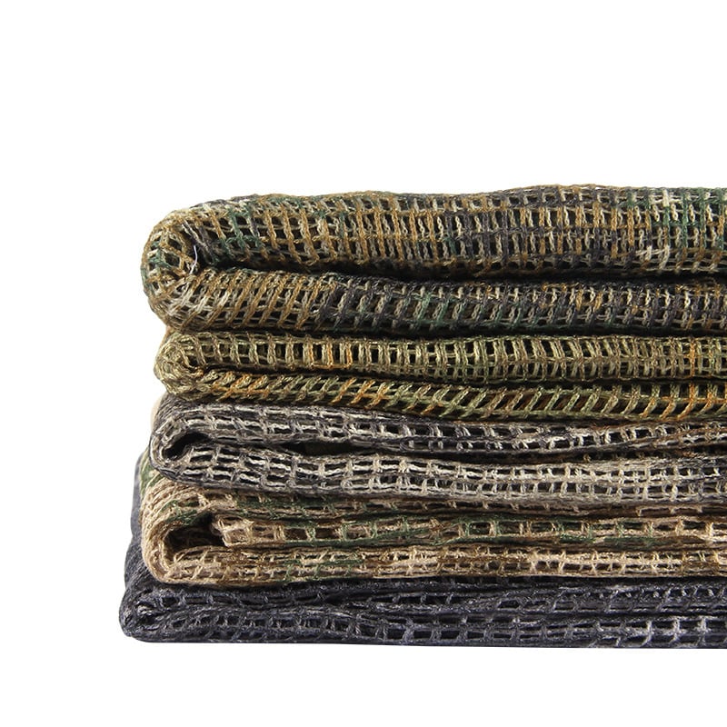 Kamuflāžas tīkla galvas šalle – poliesters, universāla, pieaugušie, ziedu raksts, kalnu pārgājieni