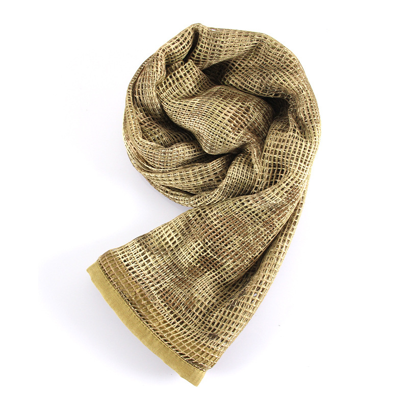 Kamuflāžas tīkla galvas šalle – poliesters, universāla, pieaugušie, ziedu raksts, kalnu pārgājieni