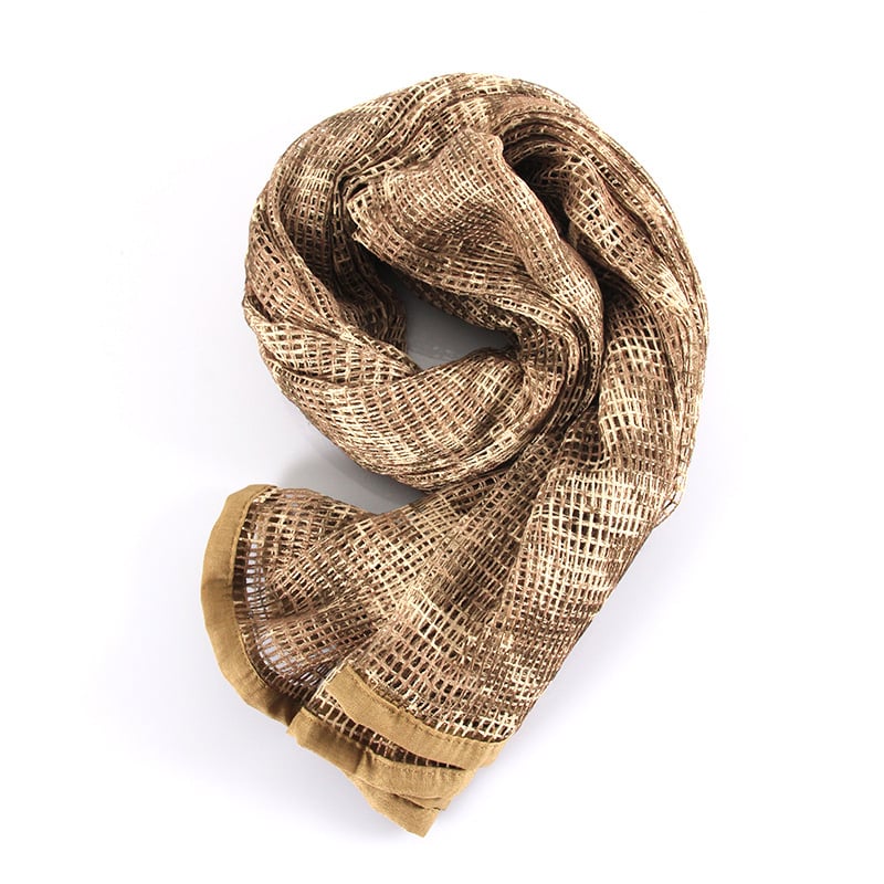 Kamuflāžas tīkla galvas šalle – poliesters, universāla, pieaugušie, ziedu raksts, kalnu pārgājieni