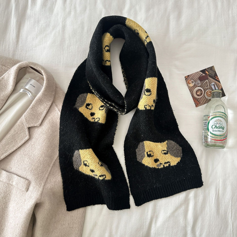 Love Creek šal od poliestera s Warp-Knit tkanjem, dvostrani, topao zimi — produženi stil, Internet zvijezda stil