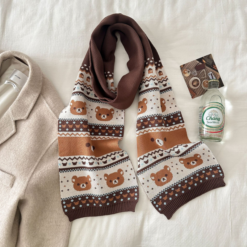 Love Creek šal od poliestera s Warp-Knit tkanjem, dvostrani, topao zimi — produženi stil, Internet zvijezda stil