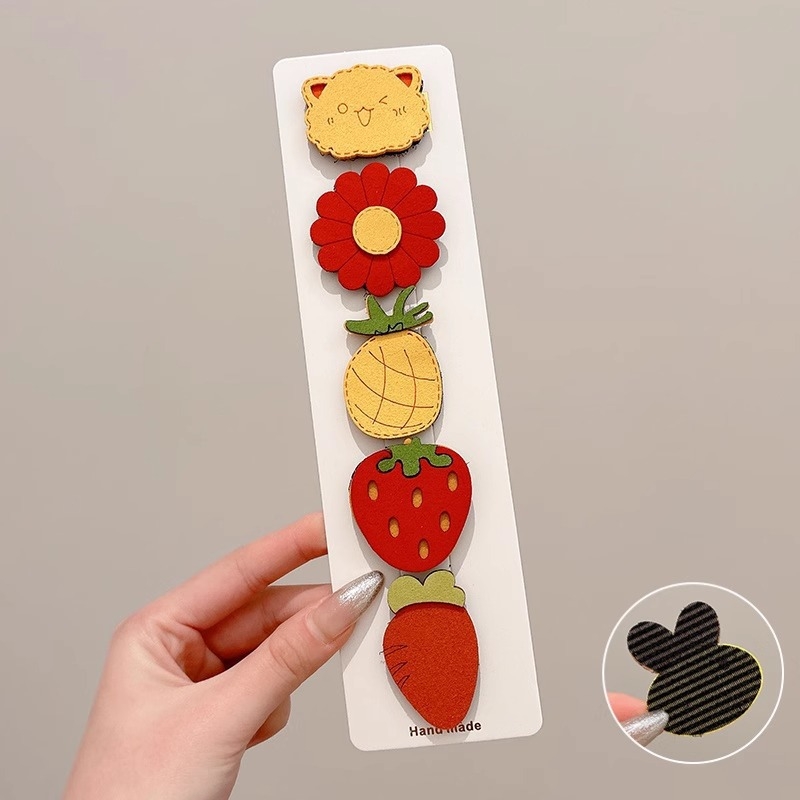 Bērnu matu klipses ar Velcro – sānu klips, roku darbs, sajaukta materiāla, Oh Yang Jewelry