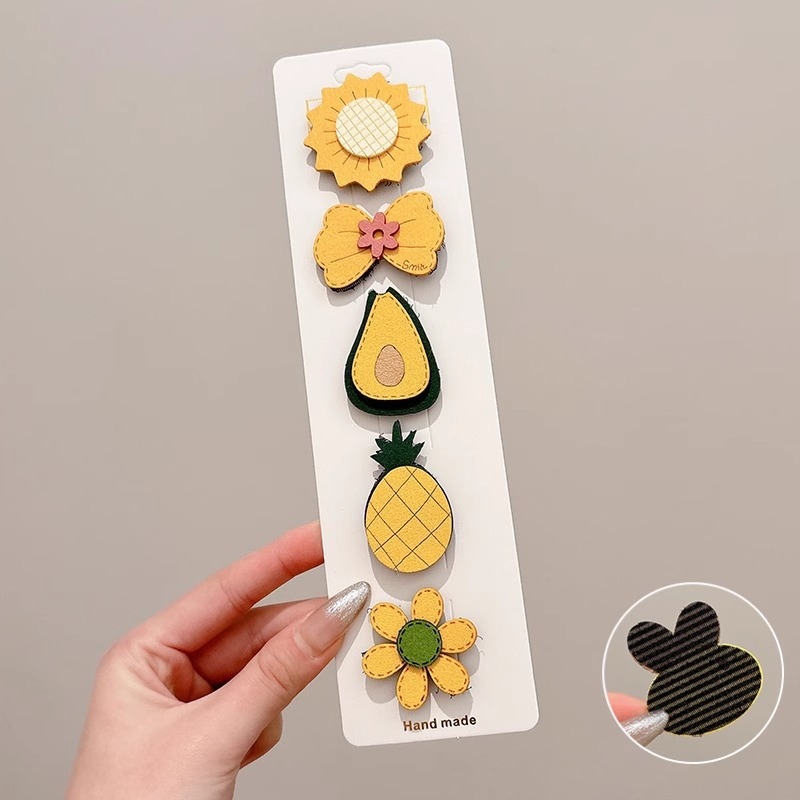 Bērnu matu klipses ar Velcro – sānu klips, roku darbs, sajaukta materiāla, Oh Yang Jewelry