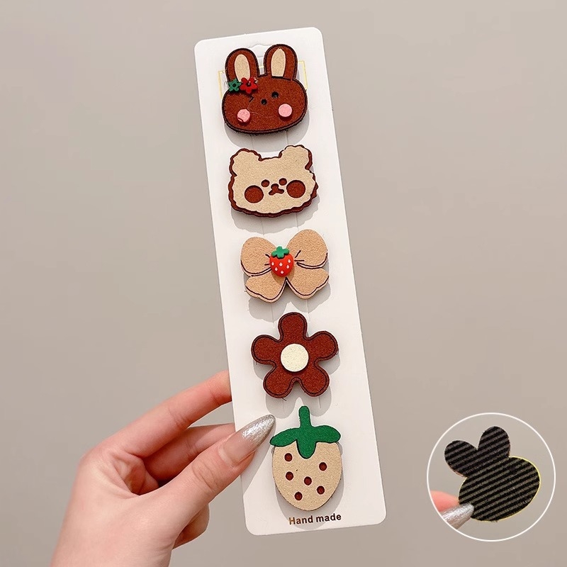 Bērnu matu klipses ar Velcro – sānu klips, roku darbs, sajaukta materiāla, Oh Yang Jewelry