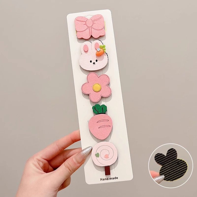 Bērnu matu klipses ar Velcro – sānu klips, roku darbs, sajaukta materiāla, Oh Yang Jewelry