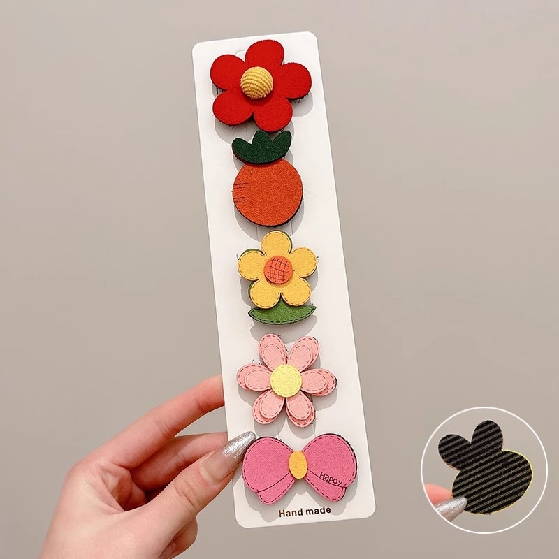 Bērnu matu klipses ar Velcro – sānu klips, roku darbs, sajaukta materiāla, Oh Yang Jewelry