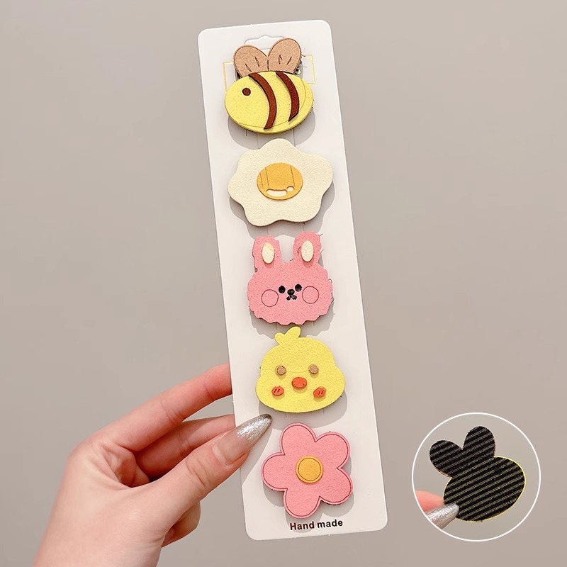 Bērnu matu klipses ar Velcro – sānu klips, roku darbs, sajaukta materiāla, Oh Yang Jewelry